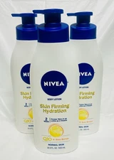 3PK Nivea Skin Firming Hydration Body Lotion Q10 Plus Vitamin C 16.9oz Each New