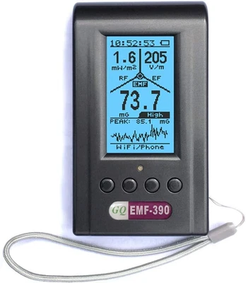 GQ ELECTRONICS LLC EMF Meter, Advanced GQ EMF-390 Multi-Field Electromagnetic Radiation Detector 3-
