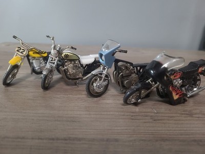 4x Vintage 1980 Zee Toys Ridge Riders Yamaha Harley