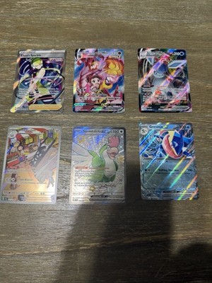 Pokémon Holo Lot of 6 - Elesa's Sparkle, Urshifu VMAX, Glaceon VSTAR + Charizar 