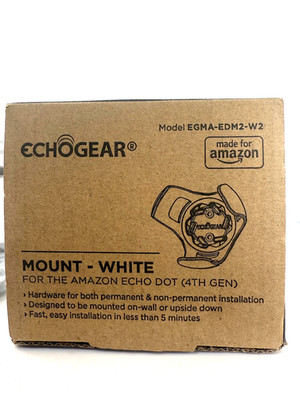 EchoGear Mount For Amazon Echo Dot (4th Gen) White EGMA-EDM2-W2