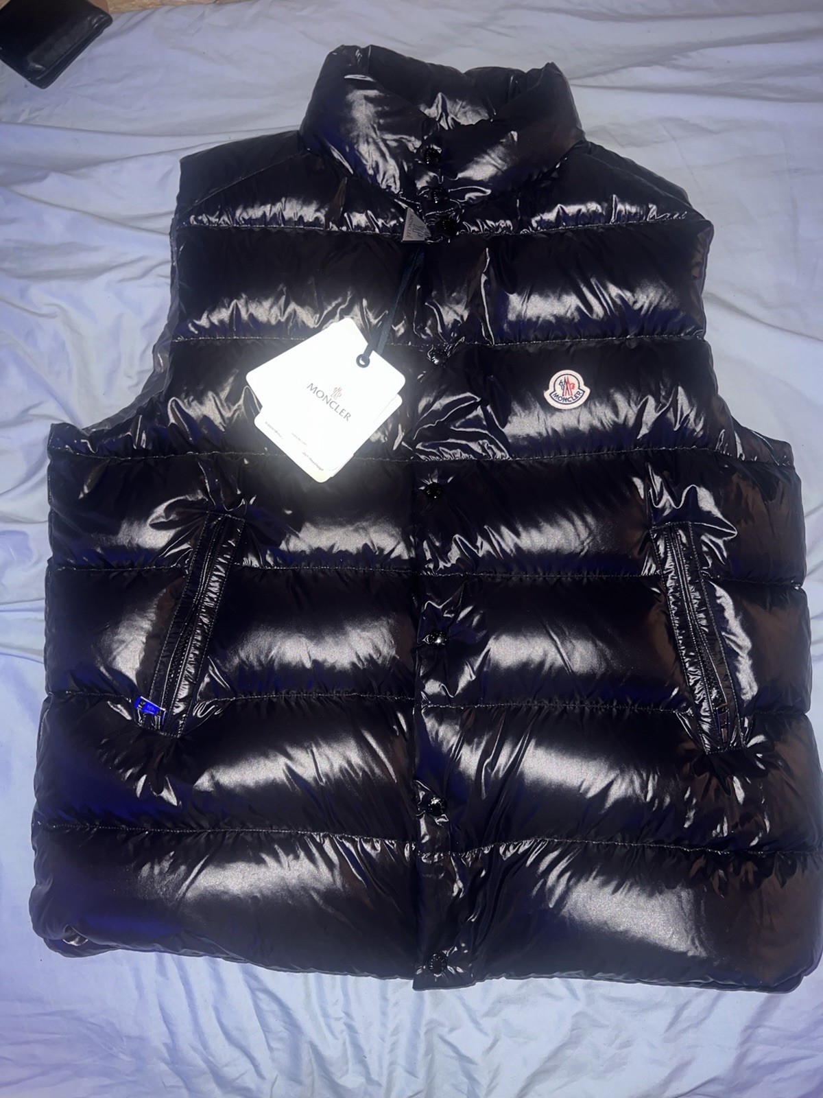 Moncler Tibb Gilet Men's Purple Puffer Vest Maya Size 7 / US 2XL