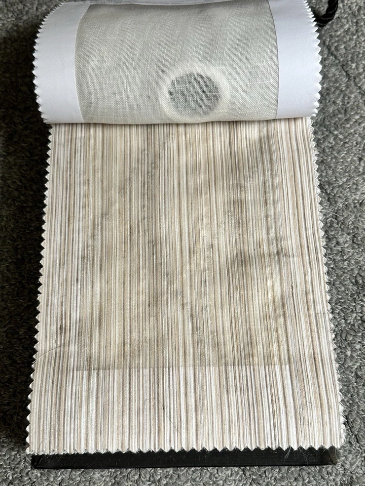 Allure Fabrics Sample Swatch Book Zen Sheers Textured Patterns Cream Crafts  - Image 2 of 4