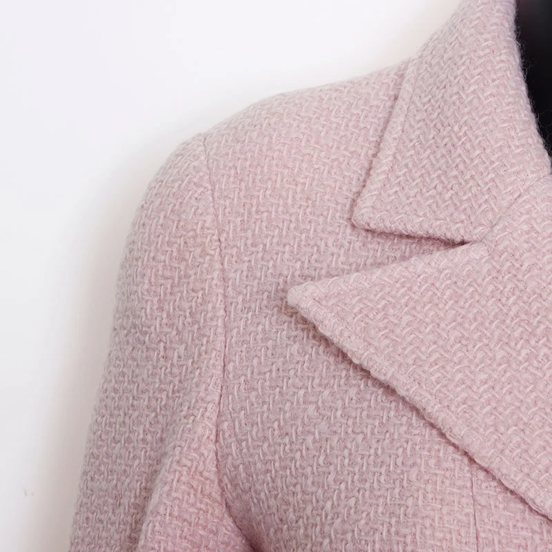 Giacca CHANEL taglia 38 96A COCO Mark Gripoa con bottoni rosa WS9797