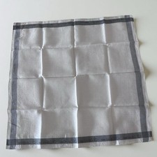 Calvin Klein Cotton Navy blue White Pocket squares scarf Handkerchief 18x18