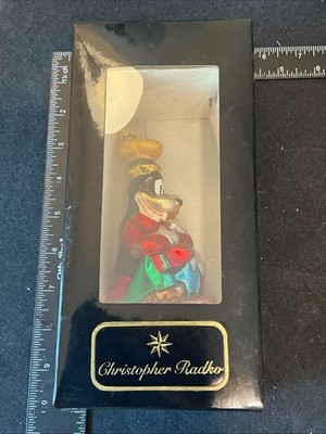 Christopher Radko Glass Ornament A Goofy Surprise Disney With Box Tag Vtg 1996