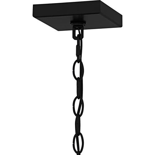 Matte Black  Outdoor Hanging Lantern from the Jett Collection - Picture 6 of 6