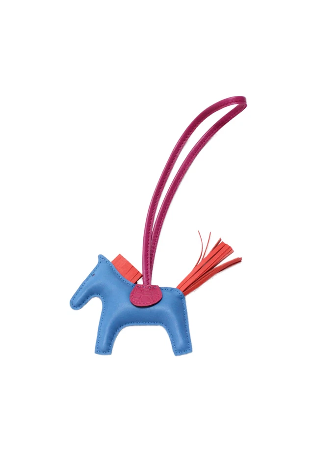 Bolso de mano Hermes para mujer 2024 Milo y mate GriGri Rodeo Touch TPM encanto azul Foto 3 de 4