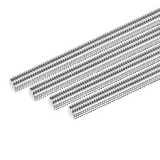 4-Pack Fully Threaded Rod, M8x110mm Stainless Steel Right Hand Thread Bar Studs