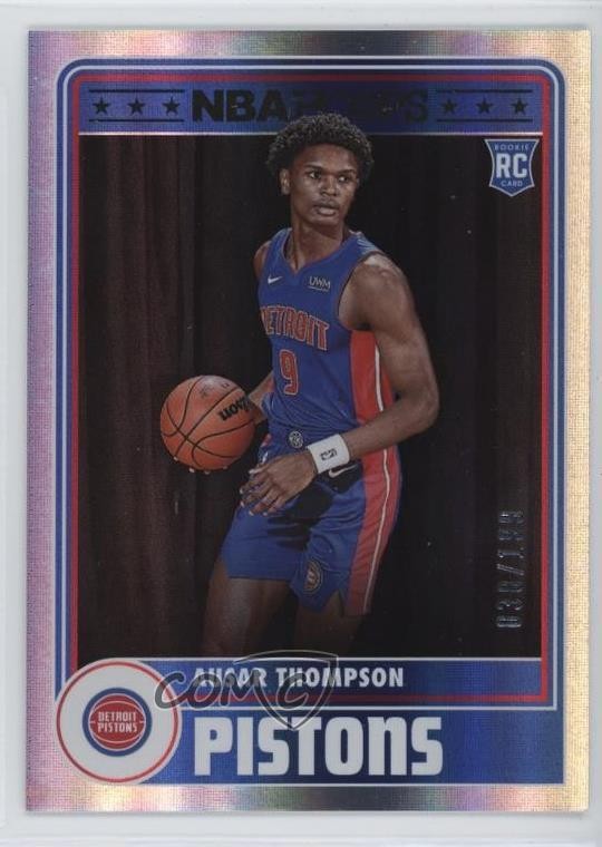 2023-24 Panini NBA Hoops Hoops Tribute Silver /199 Ausar Thompson #293 19cx