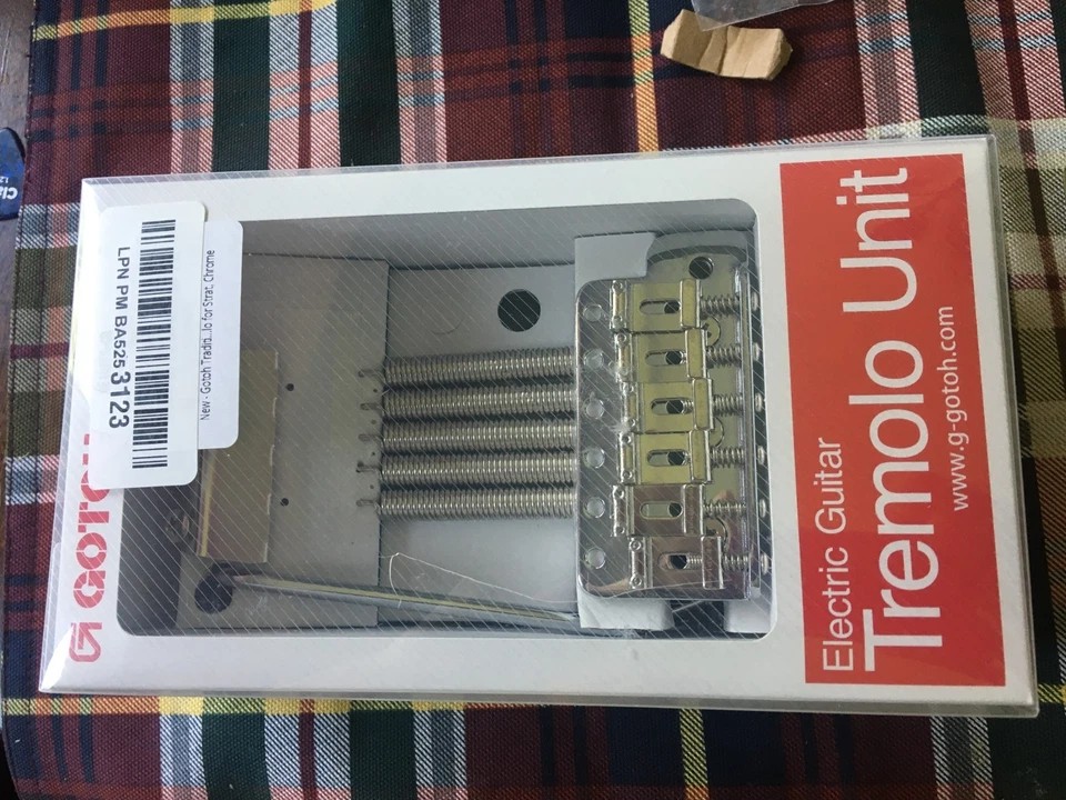 Chrome GOTOH GE101 Traditional Tremolo for Fender Stratocaster, 2-7/32" (56mm) - Image 2 of 3