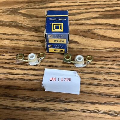 New SQUARE D W5.20 OVERLOAD RELAY UNIT (lot of 2)