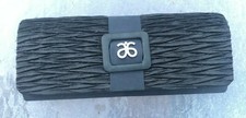 Vintage Black Clutch Evening Purse Flap Closure with Snap