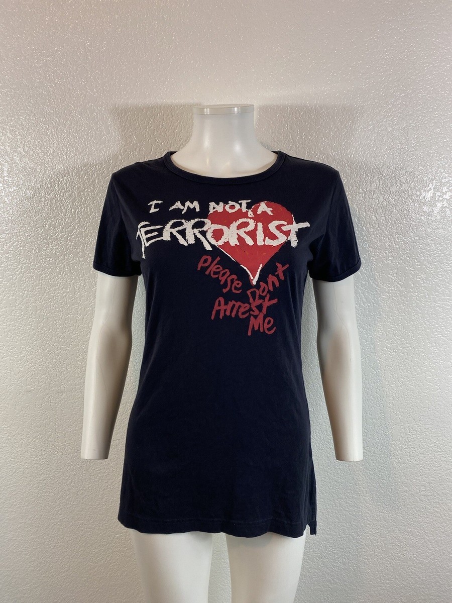 Vtg VIVIENNE WESTWOOD NAVY HEART PRINT TOP S | eBay