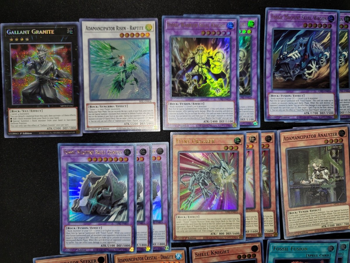 yugioh adamancipator fossil deck Yugioh Fossil Adamancipator Deck Core 30 Cards