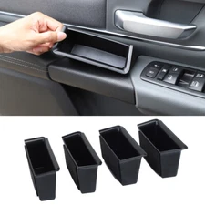 Interior Door Armrest Storage Box Tray Black for Dodge RAM 2018-2020 Accessories