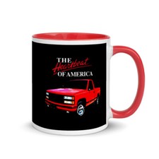 Chevy 1500 1990 camioneta deportiva Silverado camioneta dueño taza de regalo con color interior