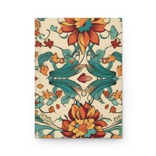 Hardcover Journal Matte, Notebook, Pattern Journal, Daily Journal