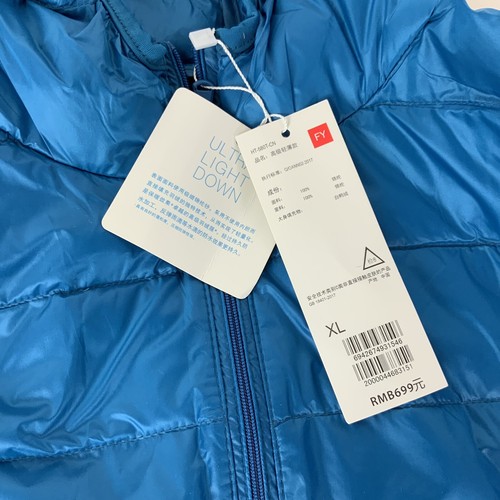Packable Ultra Light Down Jacket Ladies Junior X-Large Blue - RM699 NWT - Picture 2 of 7