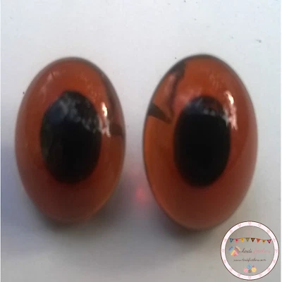 Heidifeathers® Glasaugen Nadelfilzen, Bären, Puppen - geschlungener Rücken, 8 mm - 16 mm