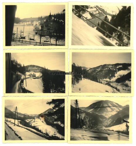 6x Orig. Foto Eisenbahn Zug SEMMERING Österreich 1941 Hotel Panhans Schrottwien - Bild 1 von 1