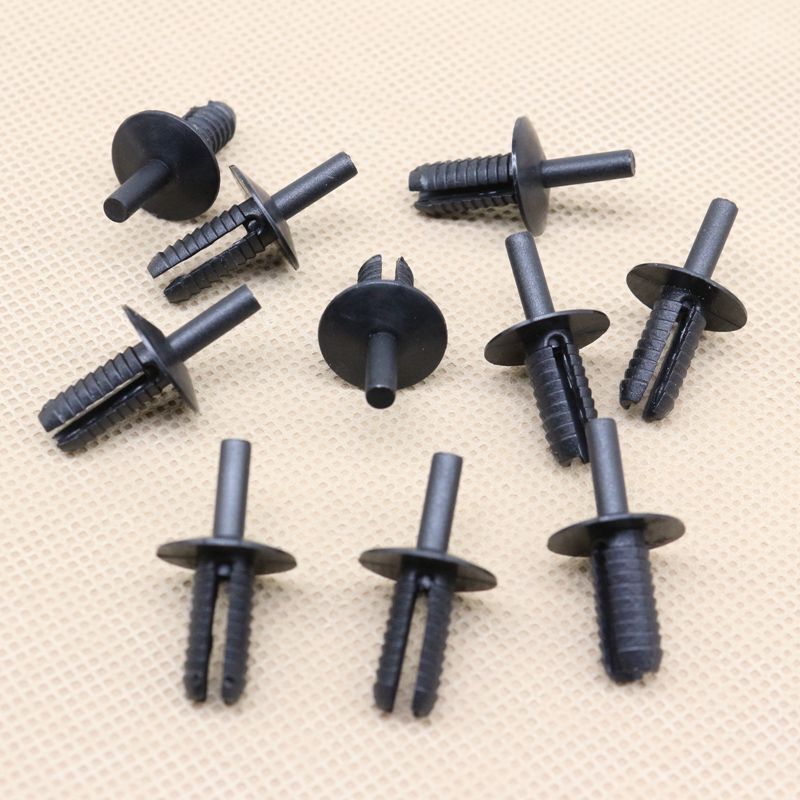 10Pcs Fender Liner Expanding Rivet Push-Type Retainer Clip For BMW