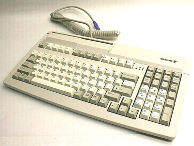 D-91275 CHERRY MINI PS2 7000 KEYBOARD WITH MAG SWIPE READER WHITE