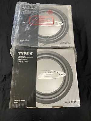 ALPINE SWE-1042 10 Inch Subwoofer. Brand New