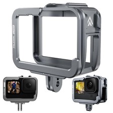 Aluminum 1/4" Screw Hole Clod Shoe Cage Case Frame for GoPro Hero 9 10 11 12 13