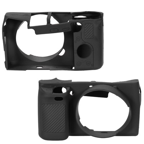 Black/Yellow Soft Silicone Camera Bag Cover Protective Case For A6000 T Fit - Picture 5 of 9