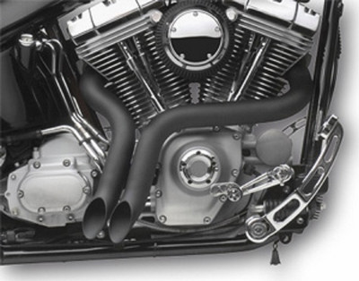 EXHAUST ''Y'' DRAG PIPES HARLEY SOFTAIL FXS BLACKLINE FXSB BREAKOUT 2012-2016