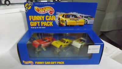 1990 Hotwheels Funny Car Gift Pack 3 Car Set Motorcraft-Pennzoil