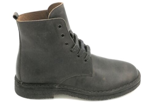 Frau 25L5 Ankle Boot Laced Leather Dark Brown 1-2 - Afbeelding 1 van 4