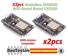 2pcs NodeMcu Lua WiFi Internet of Things development Board based ESP8266 CP2102