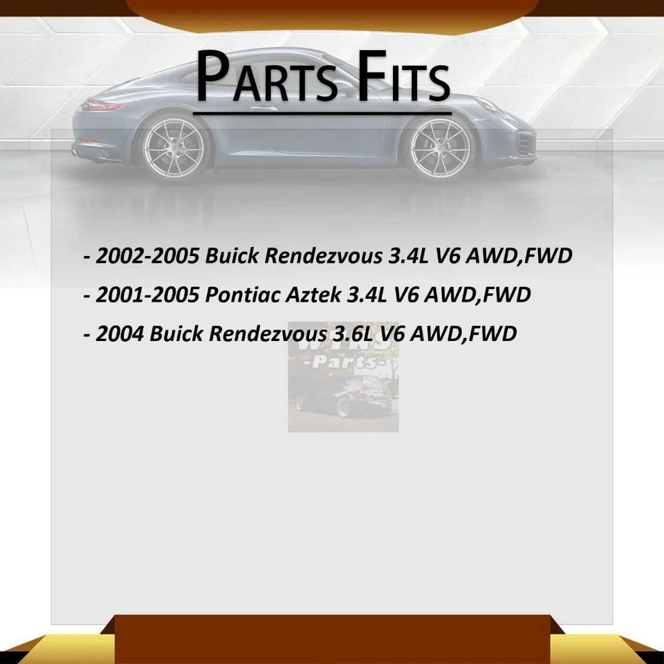 2 件 TRAKMOTIVE FRONT CV JOINTS 轴轴轴适用于 PONTIAC AZTEK 2001 - 2005 — 第 2/4 张图片