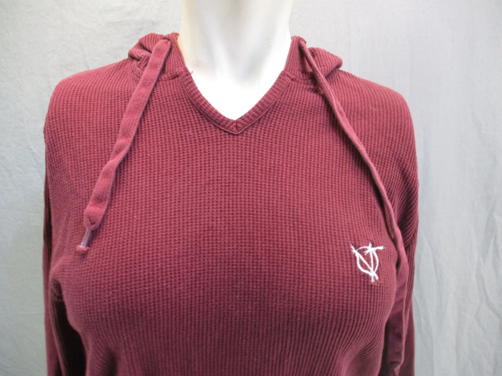 VETEMENTS Felpa sportiva Vans taglia S donna rossa manica lunga con cappuccio 7W 484