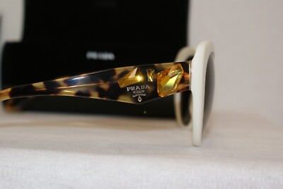 Brand New Authentic Prada 26Q 56-19-135 Ivory W Colored Gems  display picture 1