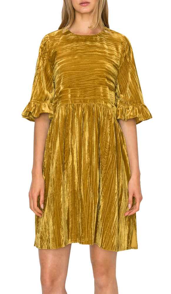 gold ruffle dress mini Stacees A-line Ruffles Homecoming Dress Strapless Sweetheart