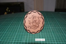 GUARDIAN ANGEL “D”  MONOGRAM VENEER INLAY-MARQUETRY VENEER.