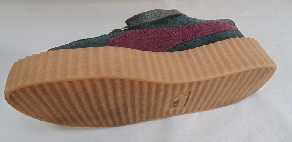 Zapatillas Tenis Puma X Fenty Damas Plataforma Verde Gamuza 5.5  Foto 4 de 4