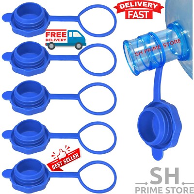 5 Pcs Reusable 5 Gallon Water Jug Caps Leak Proof Bottle Lids 55mm Water Bottles
