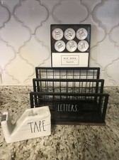 Rae Dunn Home Office Desk Set TAPE LETTERS Magnets New