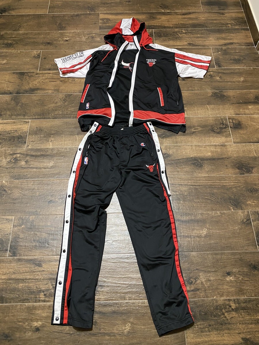 Champion NBA Chicago Bulls warm up track suite trainingsanzug XL