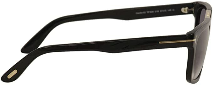 Tom Ford FT 0628 Cecilio-02 01B Sunglasses - Shiny Black