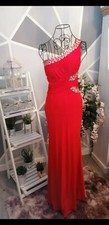 Red Prom Evening Cocktail Going Out  Dress Size M/L