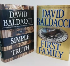The Simple Truth and First Family by David Baldacci 2 Hardcover books