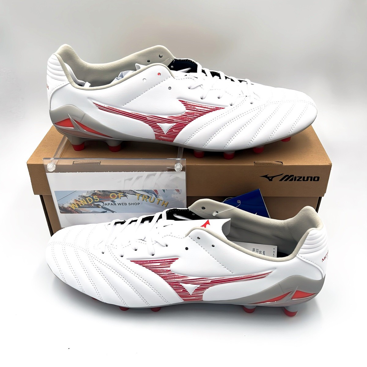 Mizuno MONARCIDA NEO 3 PRO P1GA242260 White/Red 2E Soccer