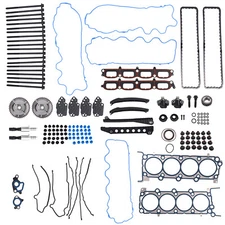 Head Gasket Set Timing Chain Kit & Cam Phaser for Lincoln Mark LT Navigator 5.4L