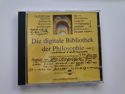 CD-ROM: Geschichte der Philosophie, Digitale Bibliothek