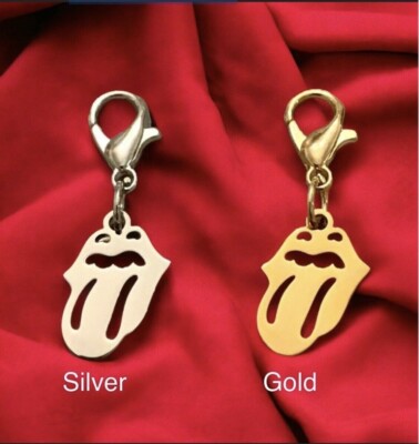Rolling Stones Tongue Lobster Clasp Small Clip on Charm